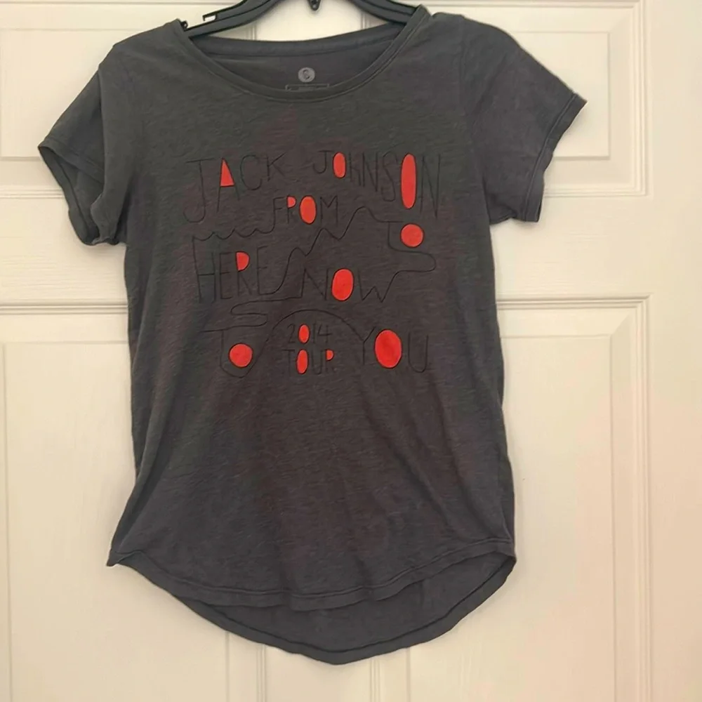 Jack Johnson From Here to Now to You 2014 tour band heather gray tee womans sz L - Picture 1 of 3